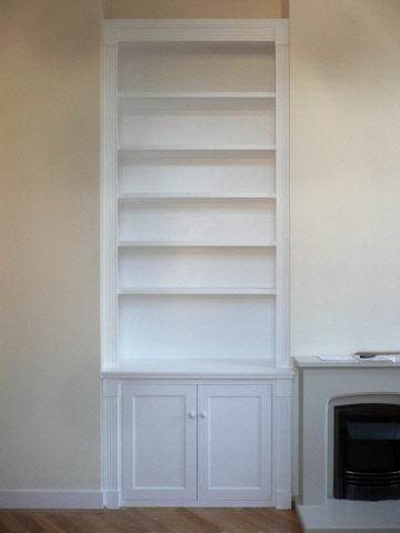 office desk and storage