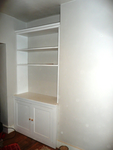 Prices of Fitted Alcove bookcase style Cabinets