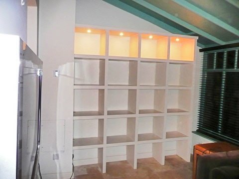 custom house shelves