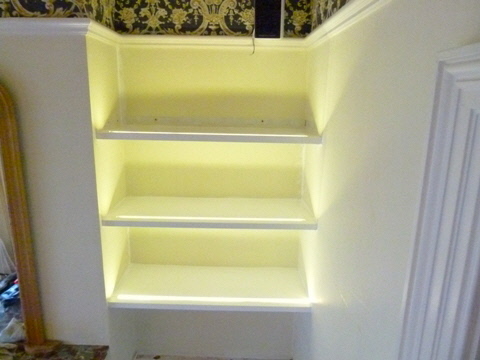 office desk and storage